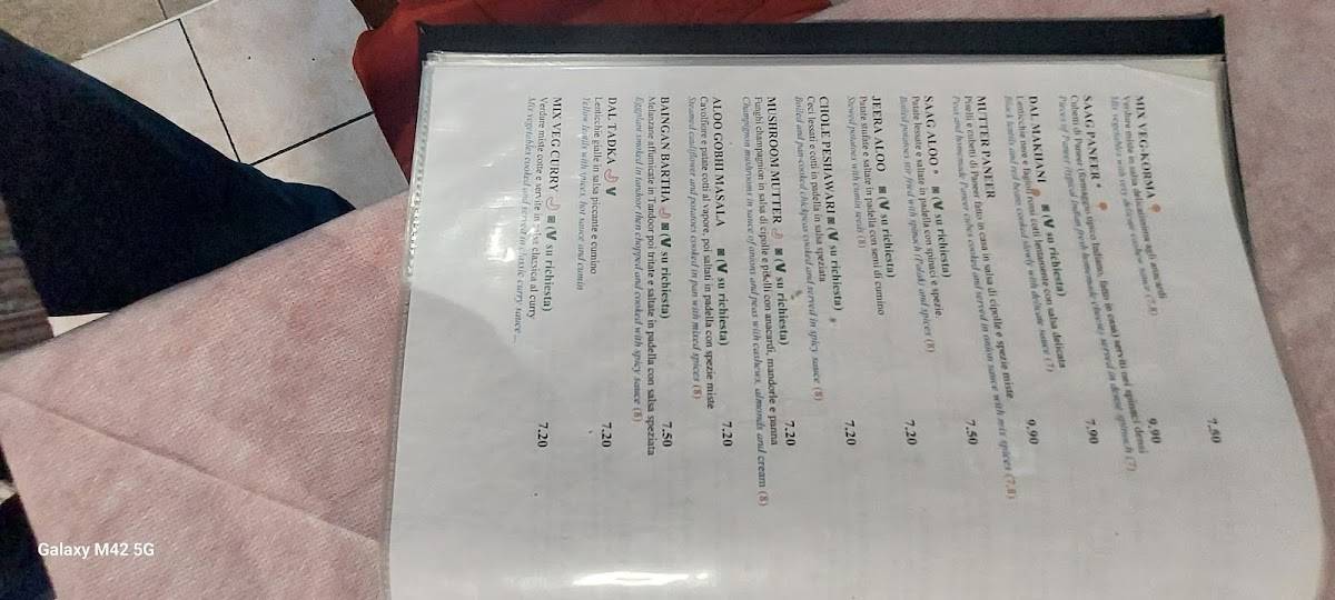 Menu di Gandhi 
