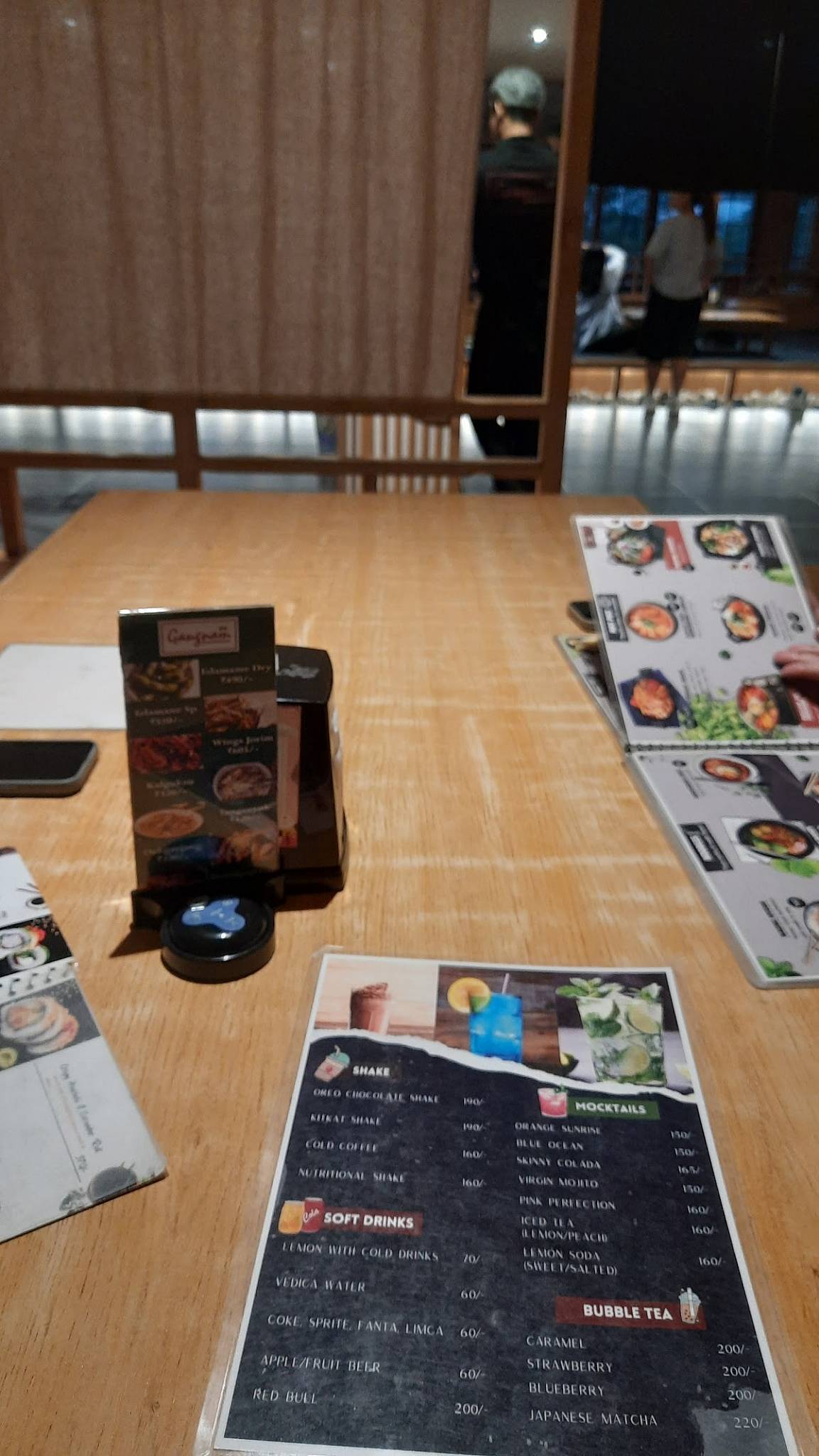 Gangnam korean restaurant menu