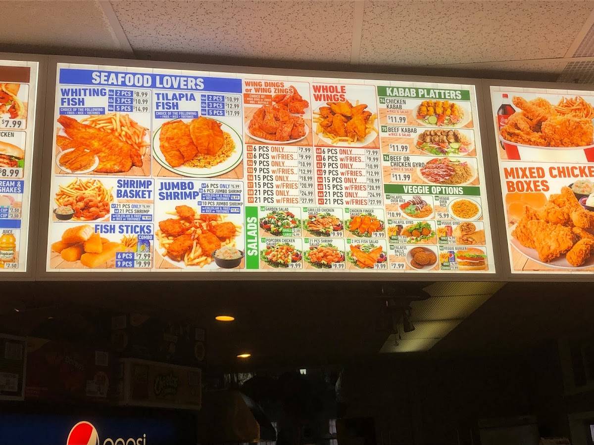 Menu at Crown Fried Chicken fast food, Gardner, 68 Main St