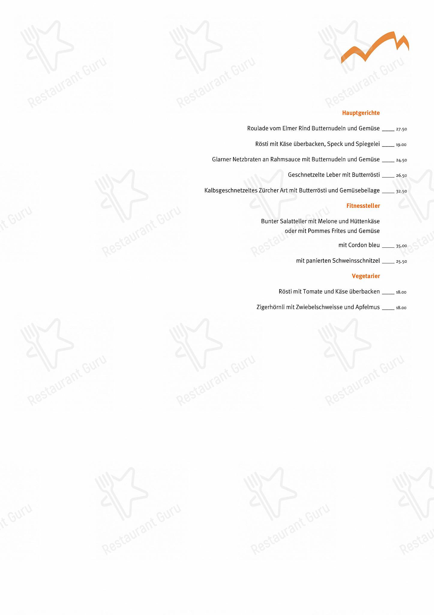 Menu di Gasthaus Sonne - Menu