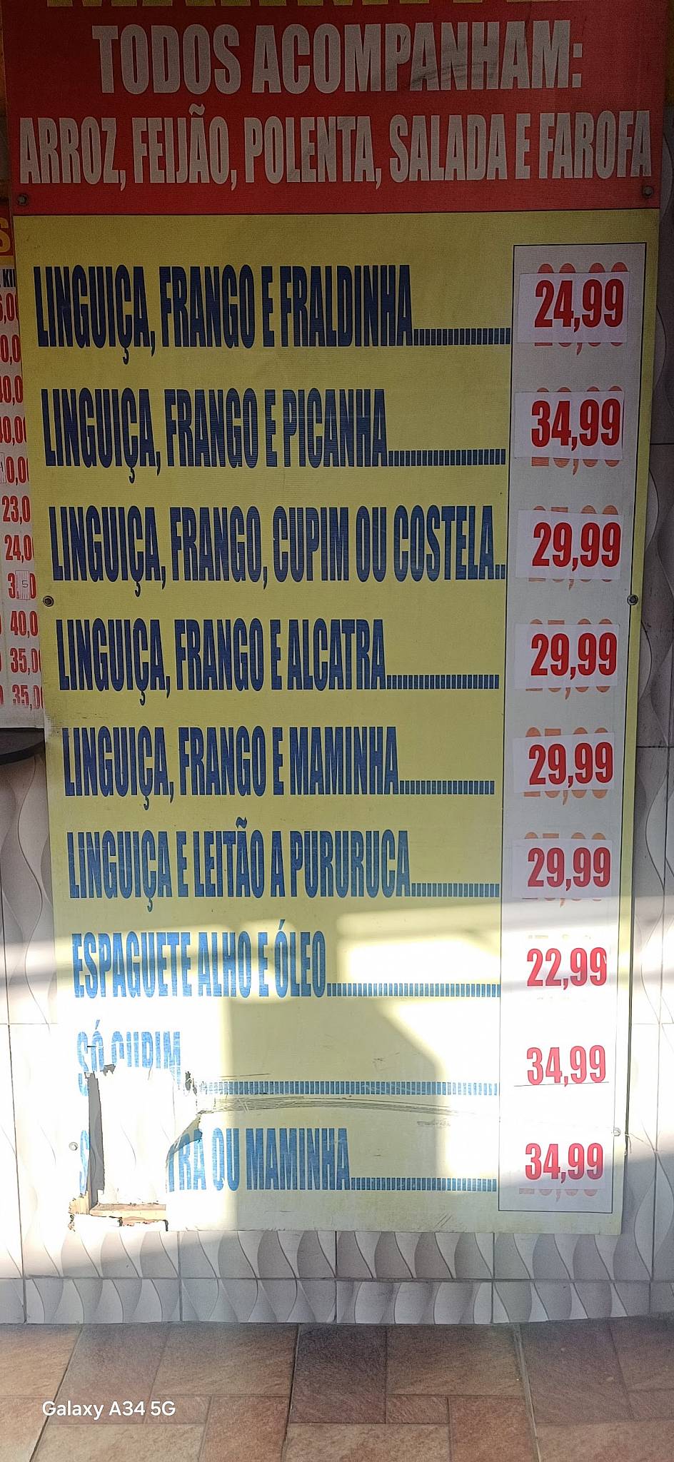 Gauchão Grill Rodizio de Pizza e Carnes cardápio