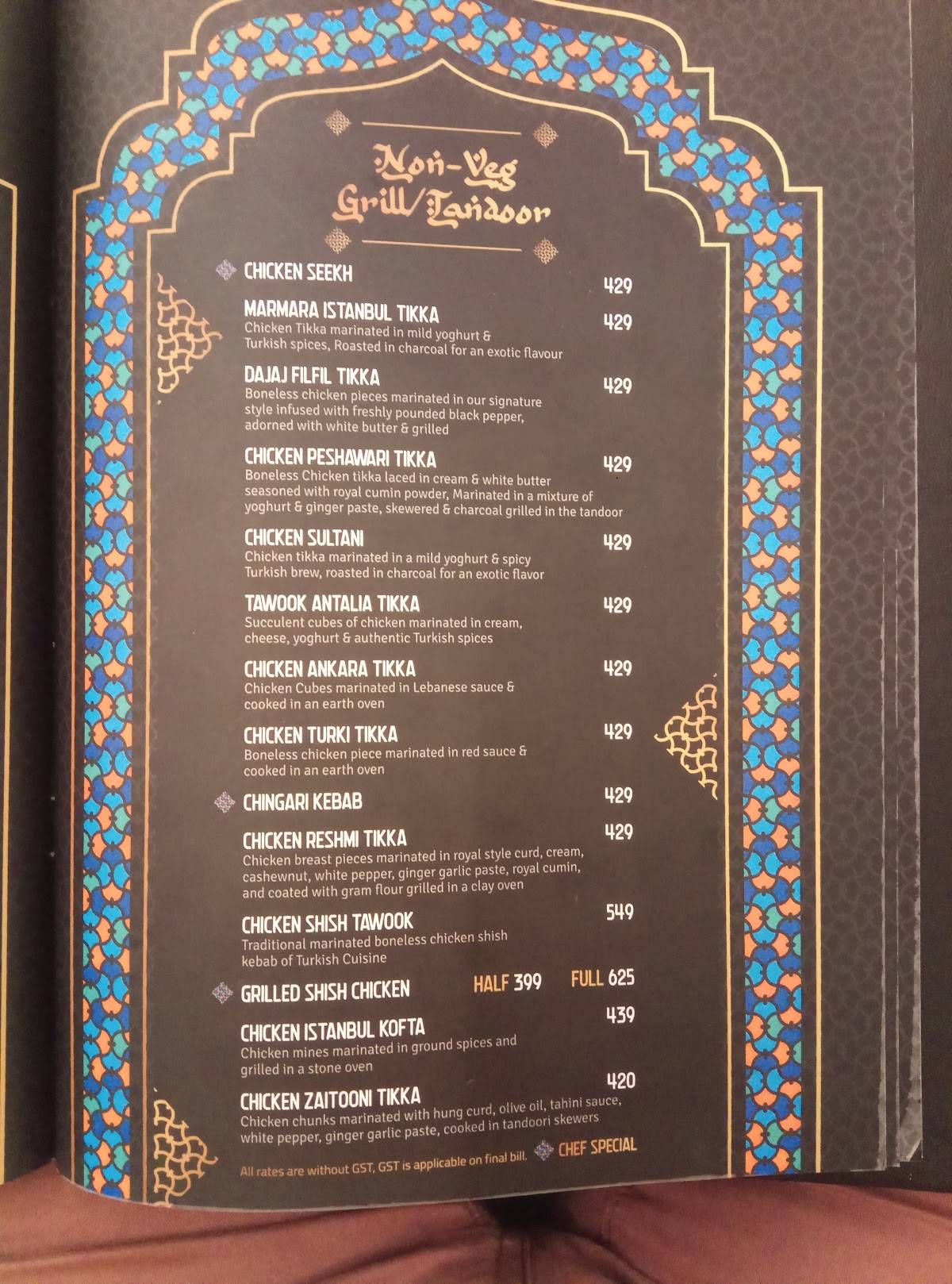 Gazebo Dhaba Lonavala menu
