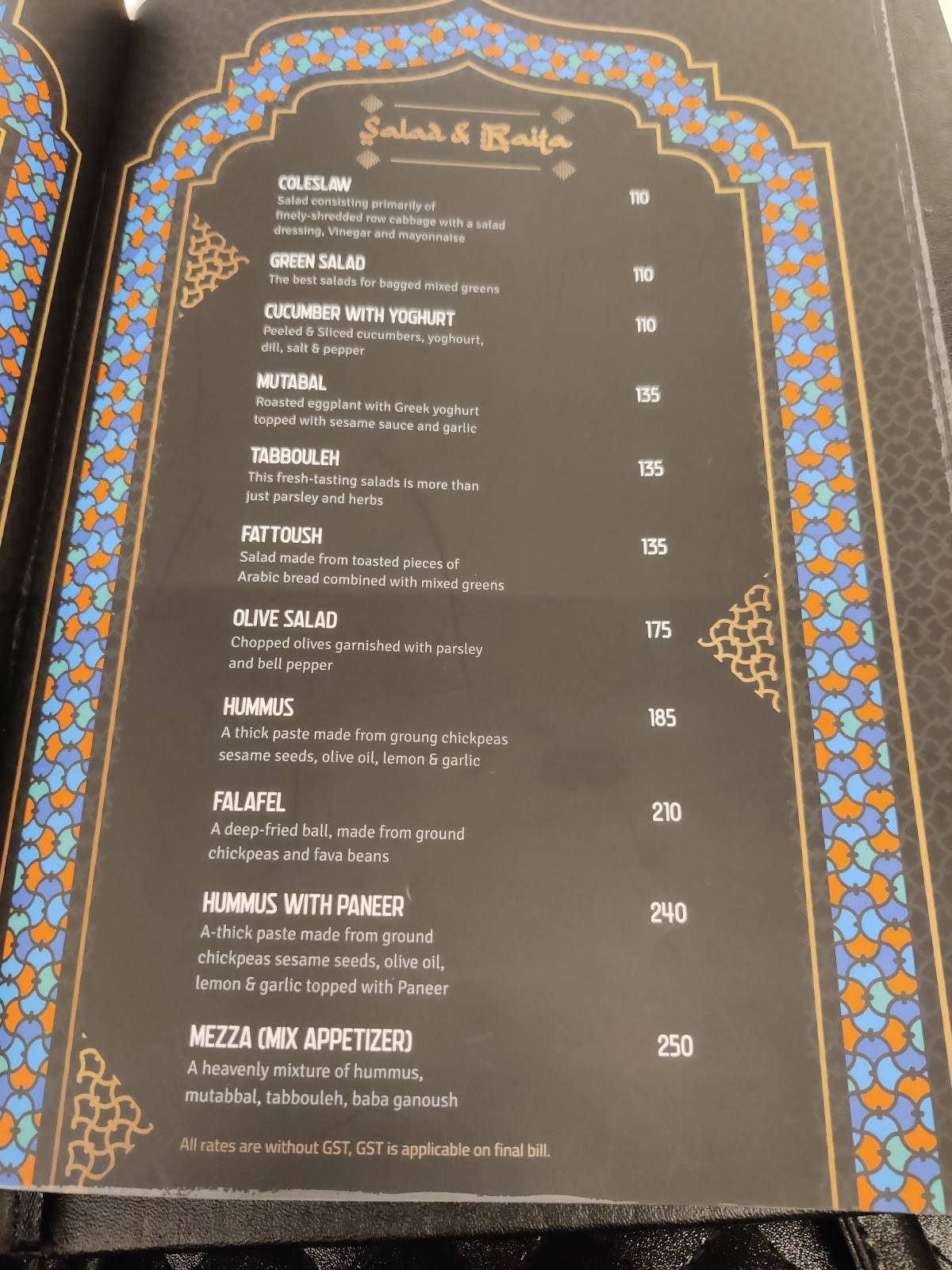 Gazebo Dhaba Lonavala menu