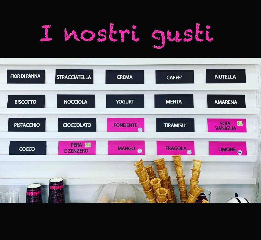 Menu di Gelateria Icedream Bussero 