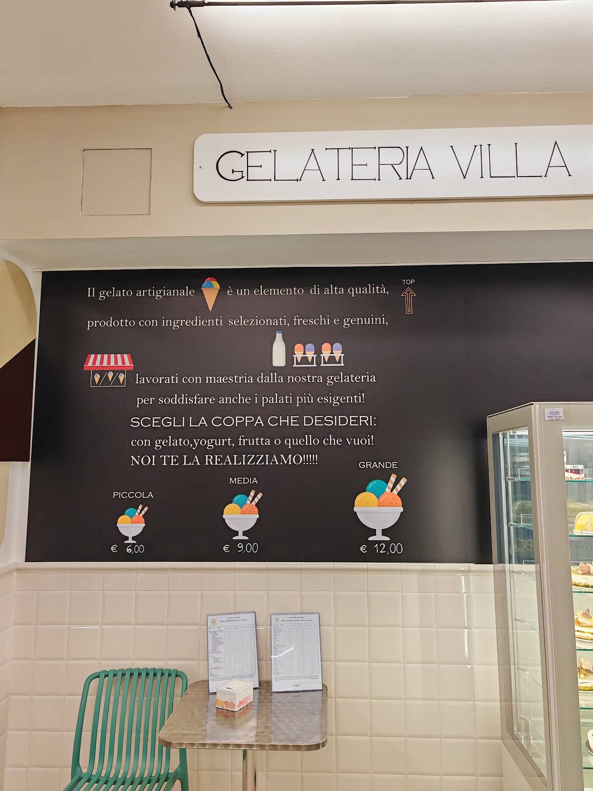 Menu di Gelateria Villa Rosa 