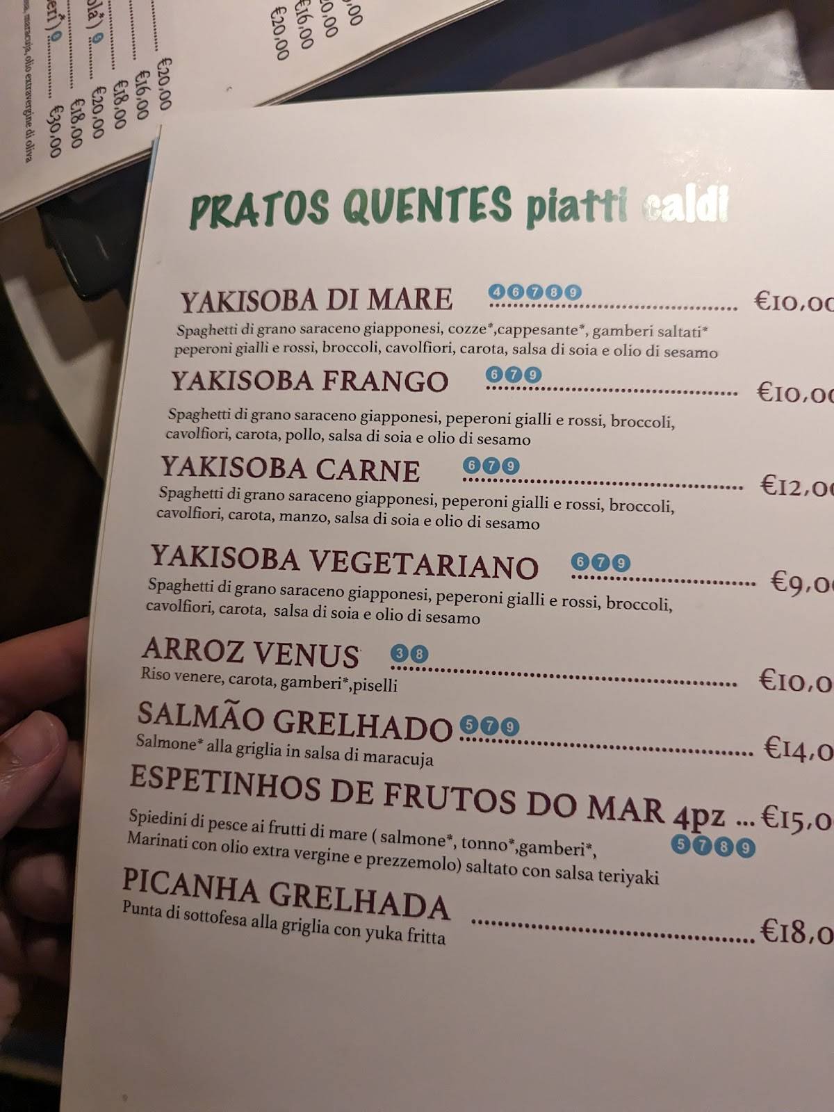 Menu di Makinho Brazilian Sushi 