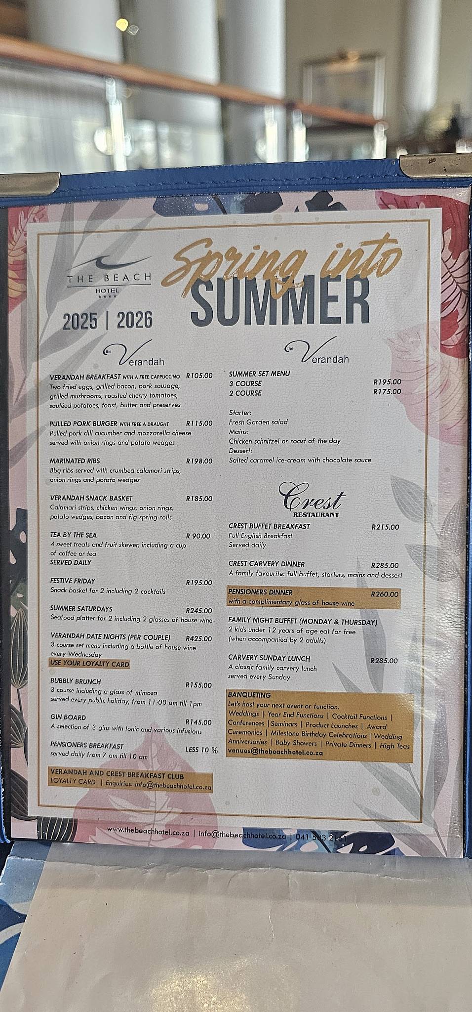 Menu de Ginger The Restaurant