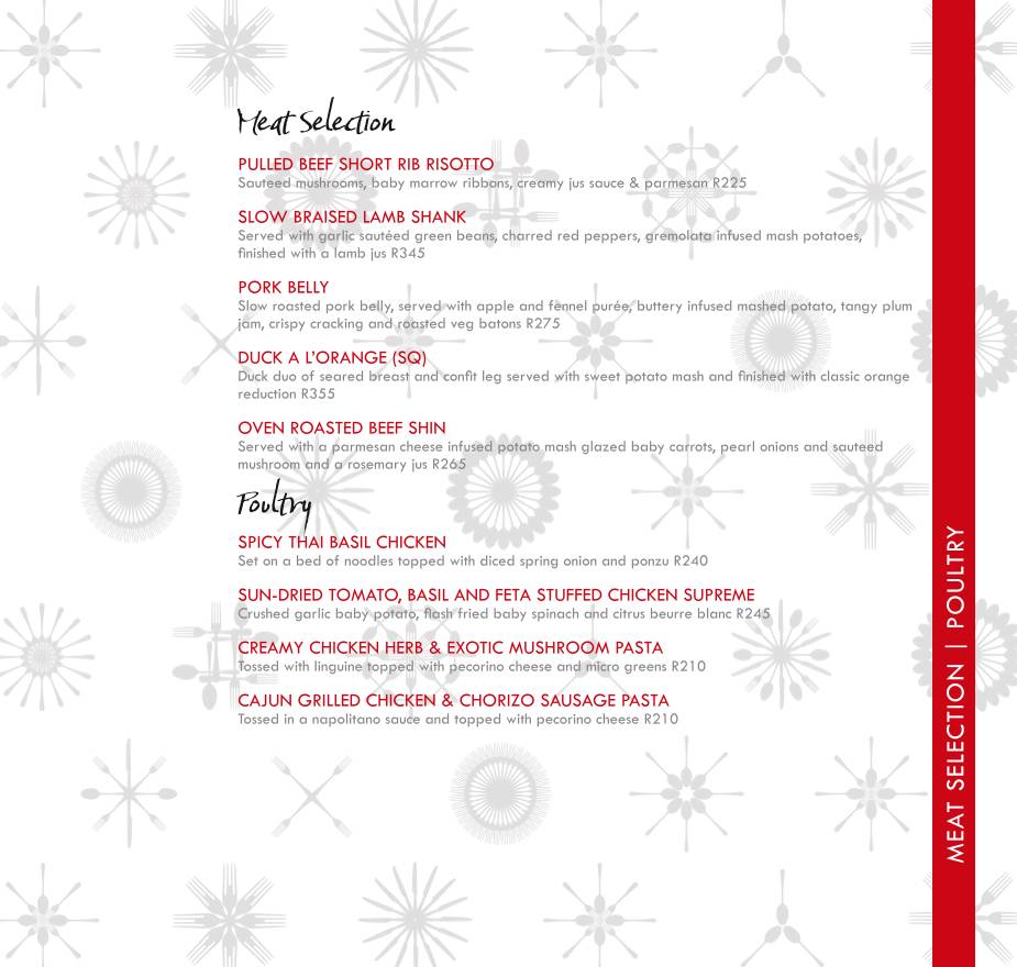 Menu de Ginger The Restaurant