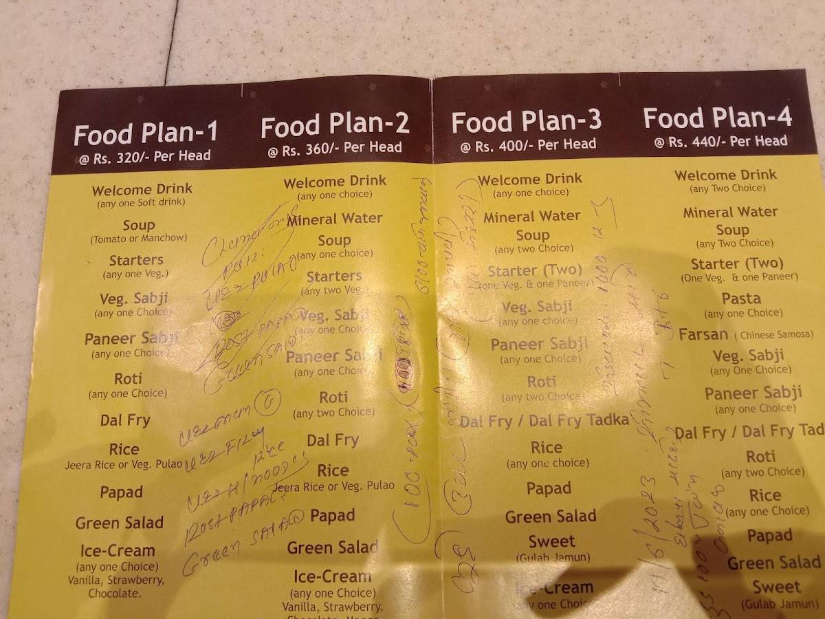 Glorious Restaurant menu