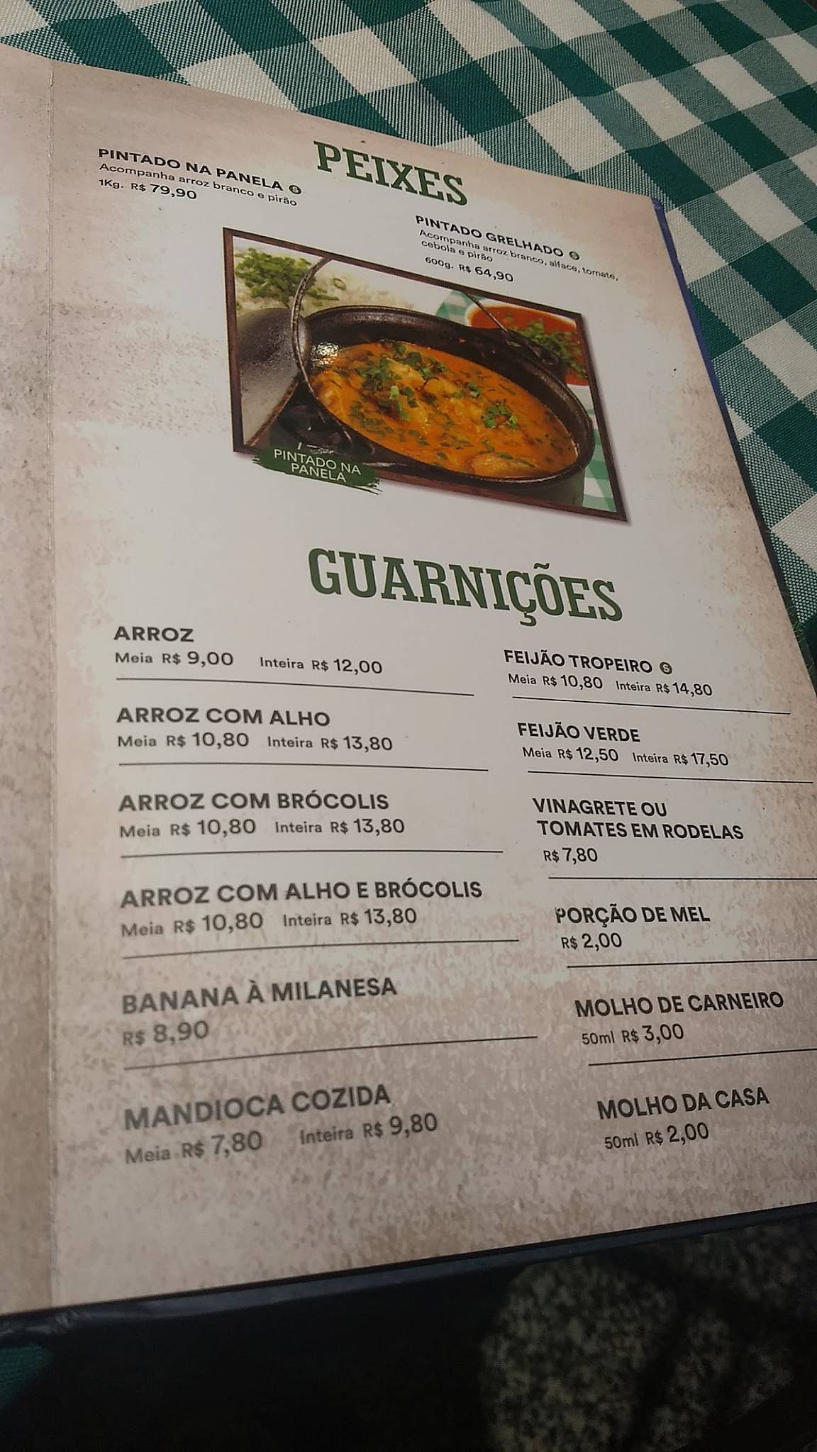 Buteko do Chaguinha cardápio