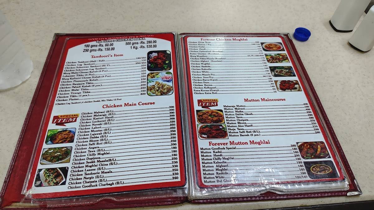 Good Luck Restaurant menu