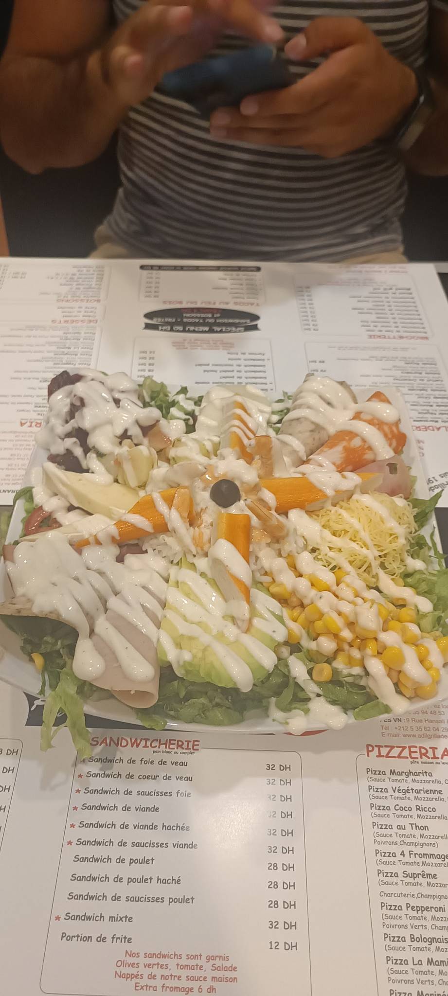 Menu de Grillade Adil