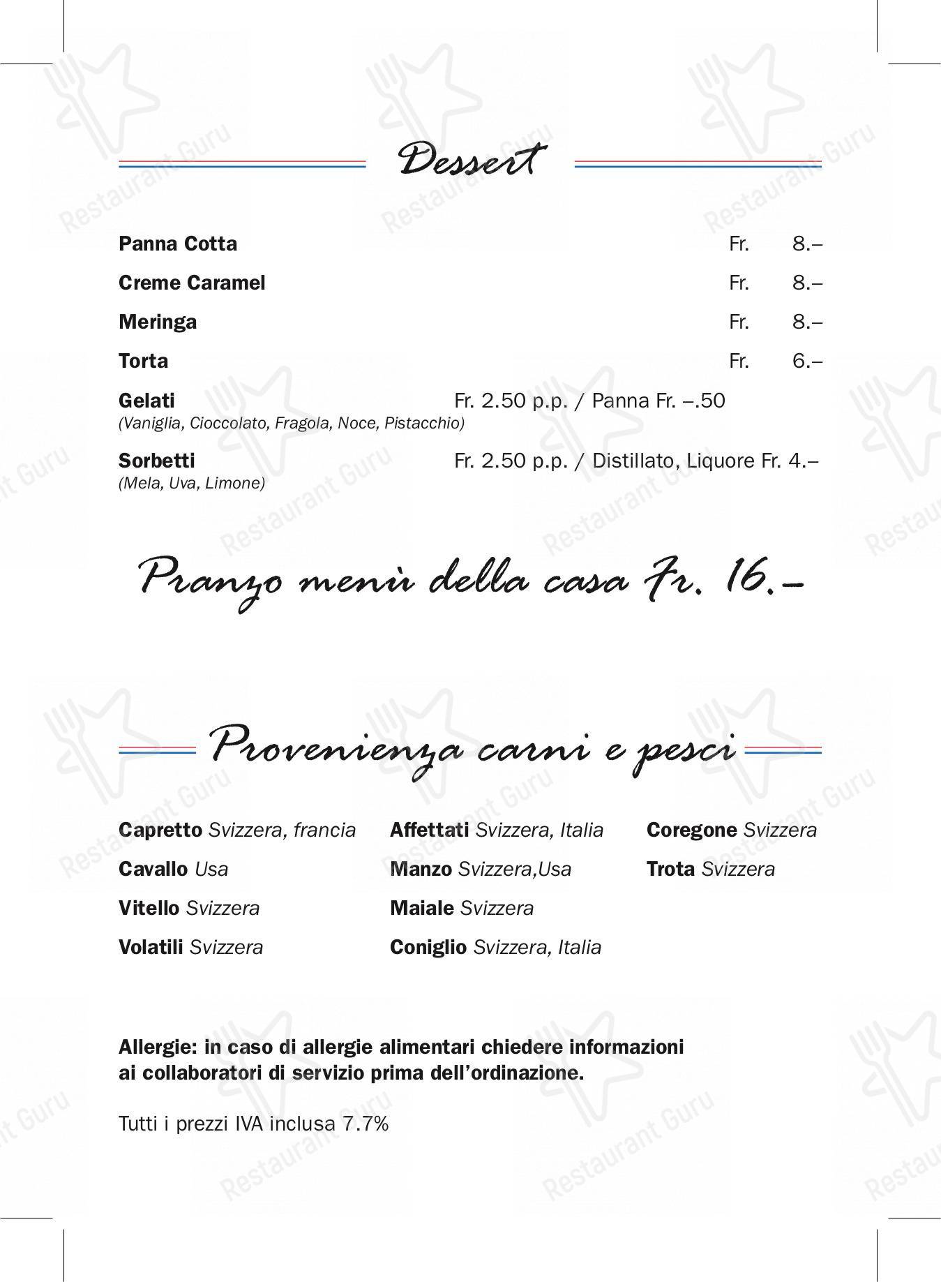 At Home Catering Menu per Grotto Raffael in Losone