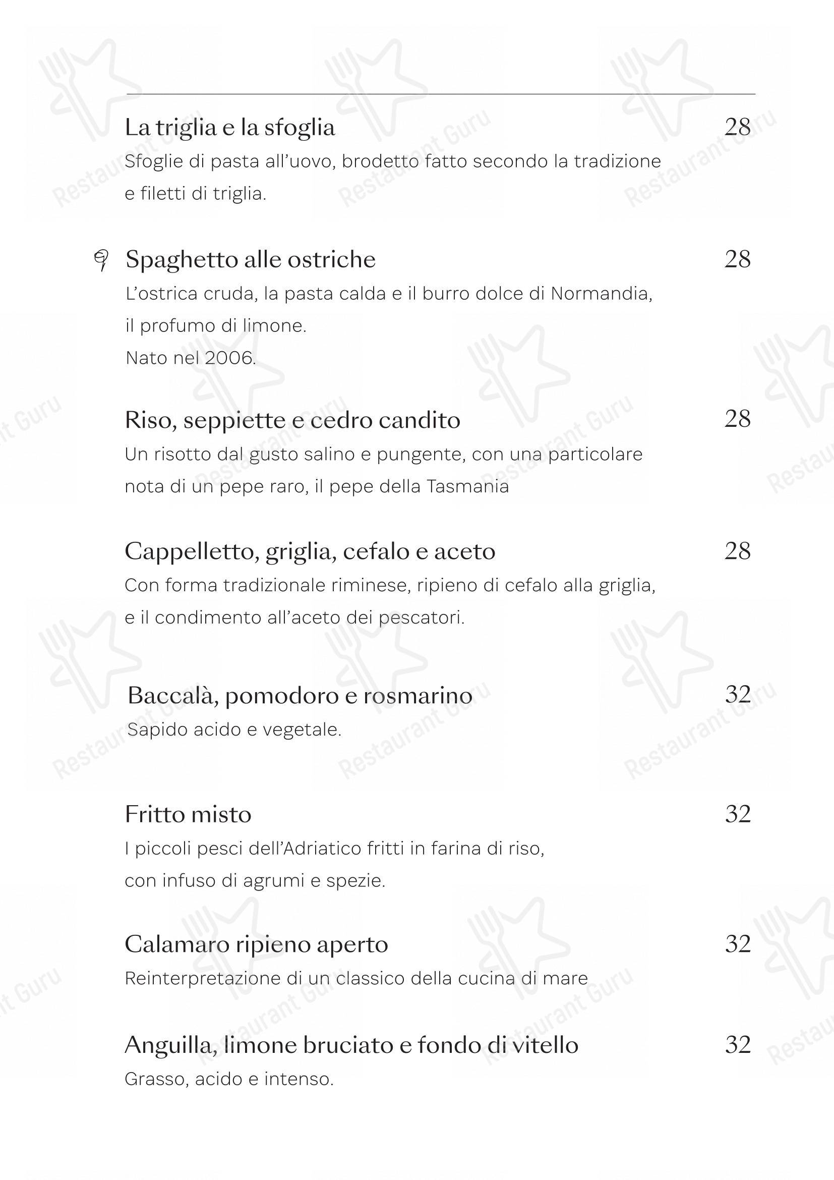Menu per Guido in Rimini