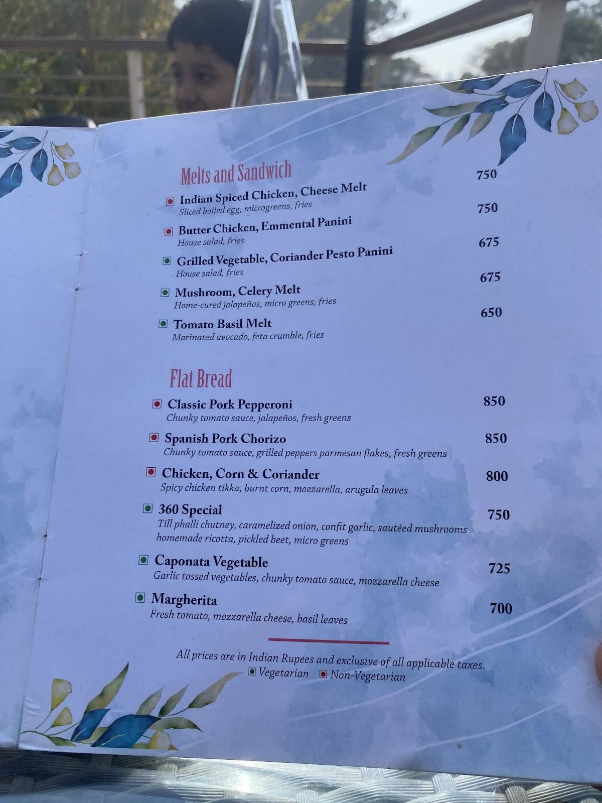 LAKE 360 menu