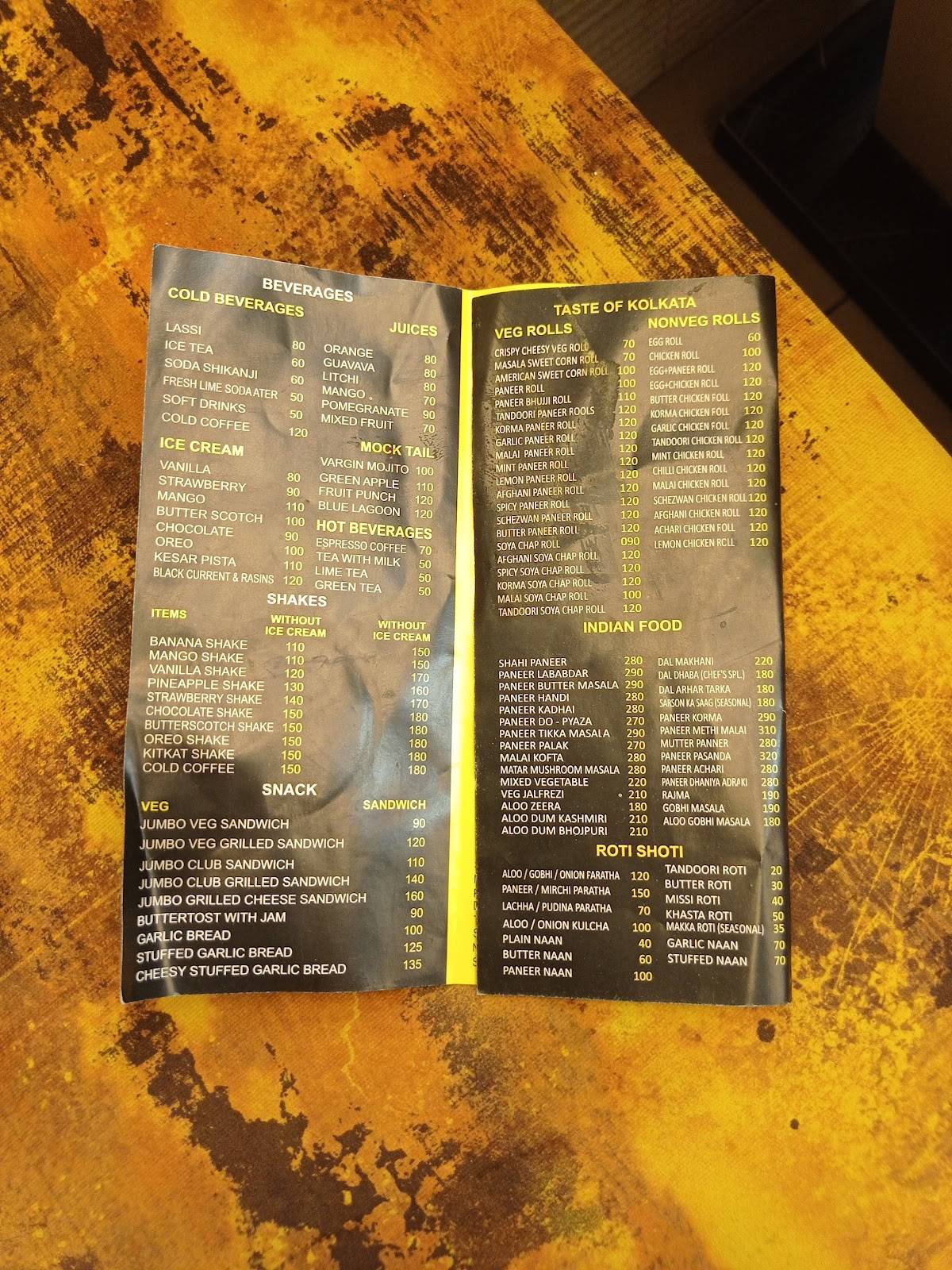 HUKUM THE FAMILY RESTAURANT menu