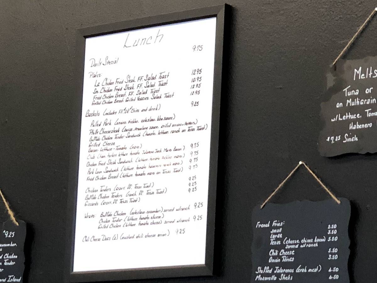Menu at Hard Hat Cafe LLC, Point Comfort