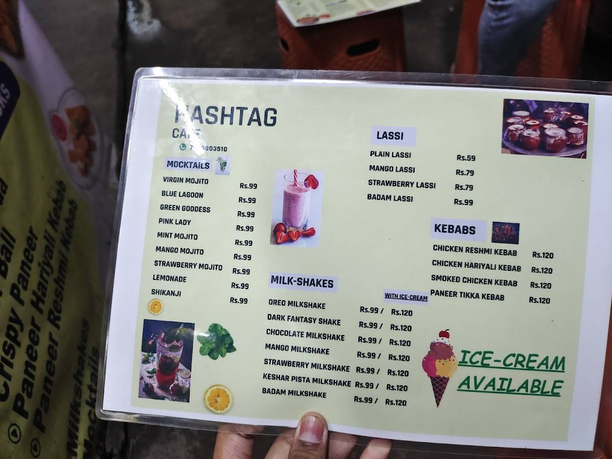Hashtag Cafe Malda menu