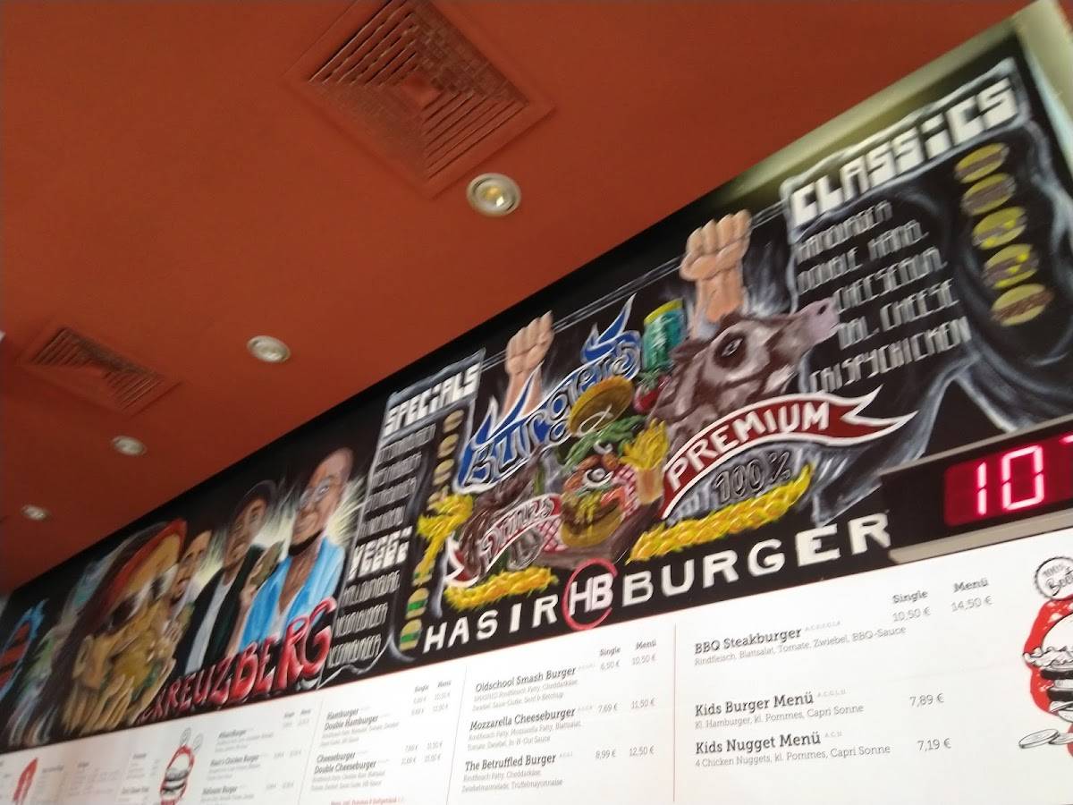 Menu de Hasir Burger