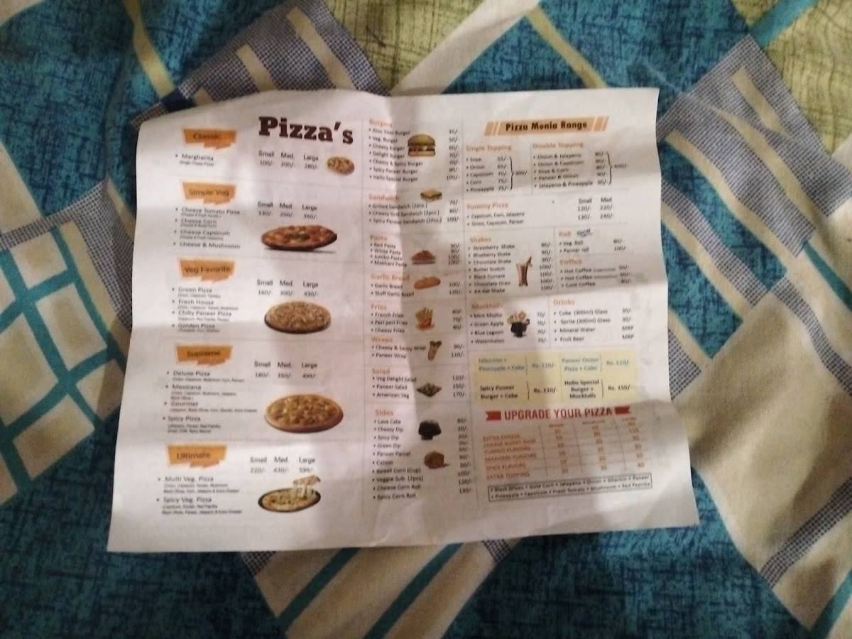 Hello food menu
