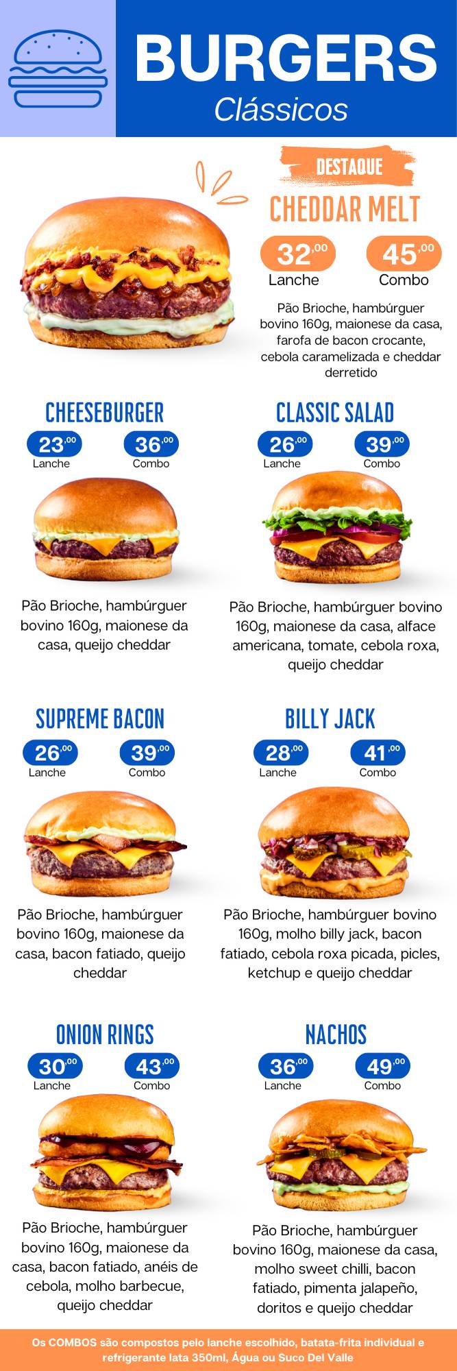 Heveni Burger cardápio