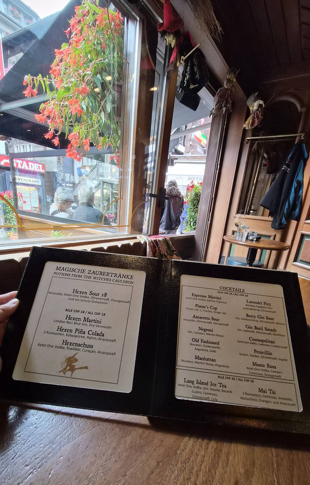Menu di Hexenbar Zermatt 