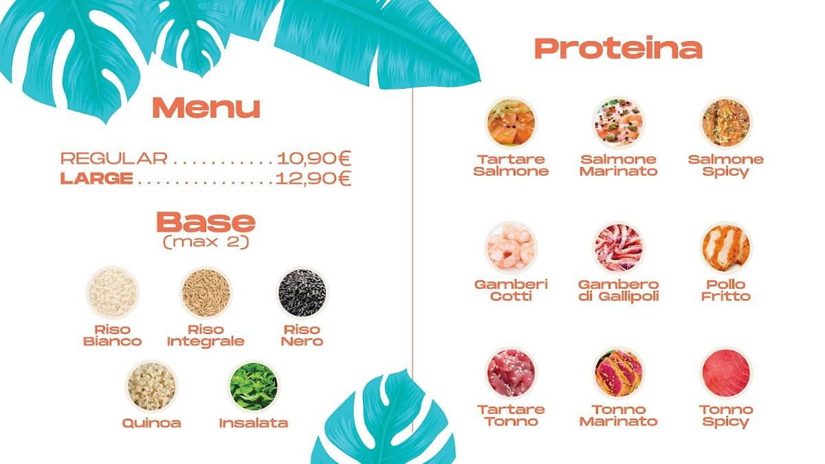 Menu di Hilo poke 