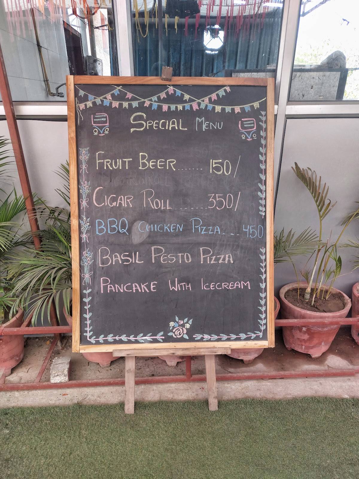 Hippie Bus cafe menu