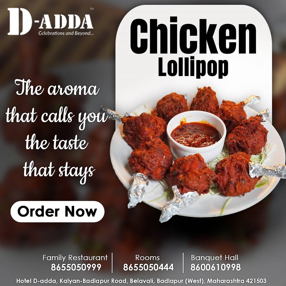 Hotel D-ADDA menu