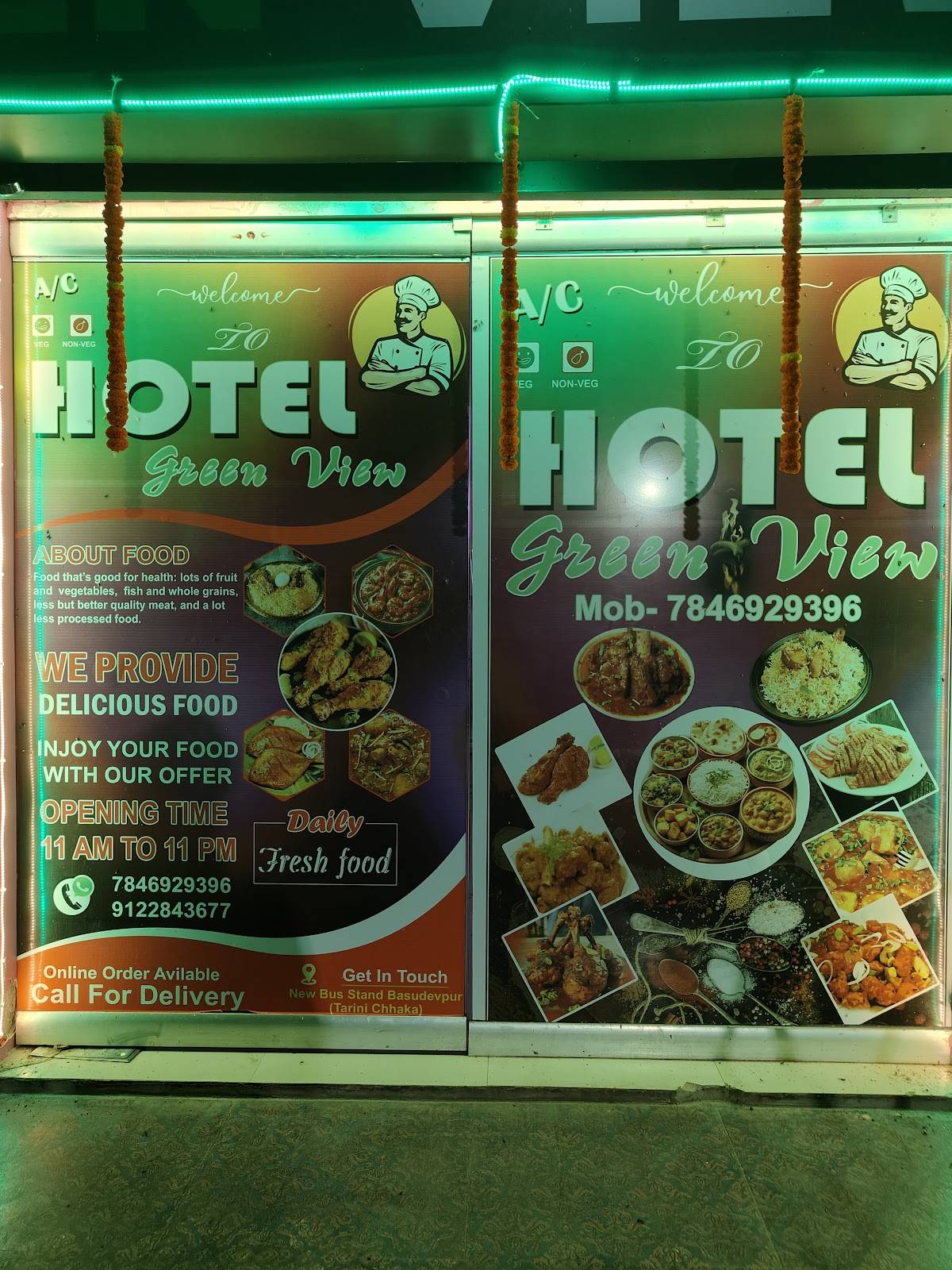 Hotel GreenView, Basudevpur menu