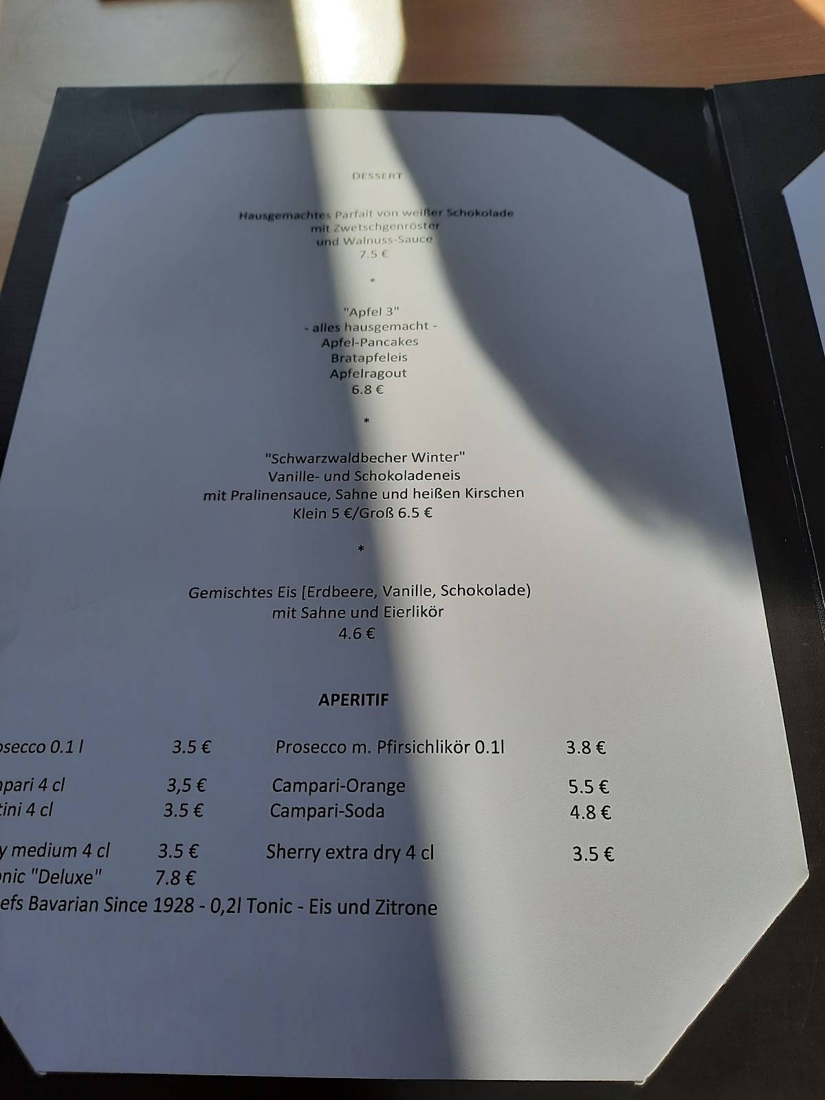 Speisekarte von HotelRestaurant Forstfrieden, Detmold