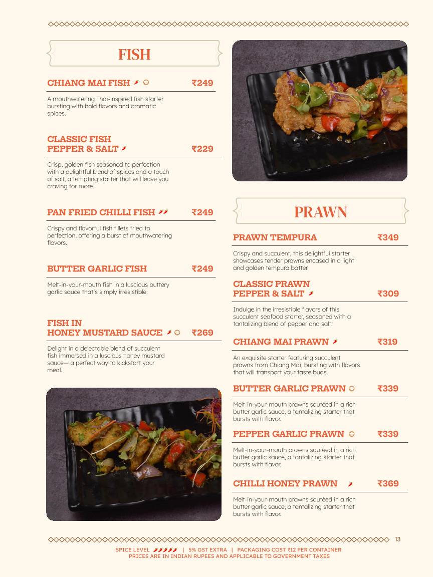 Cafe Calcutta Classic menu