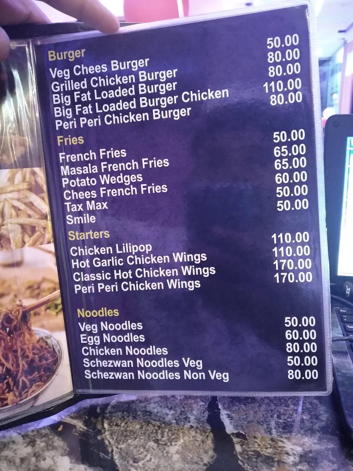 Hunsur cafe menu