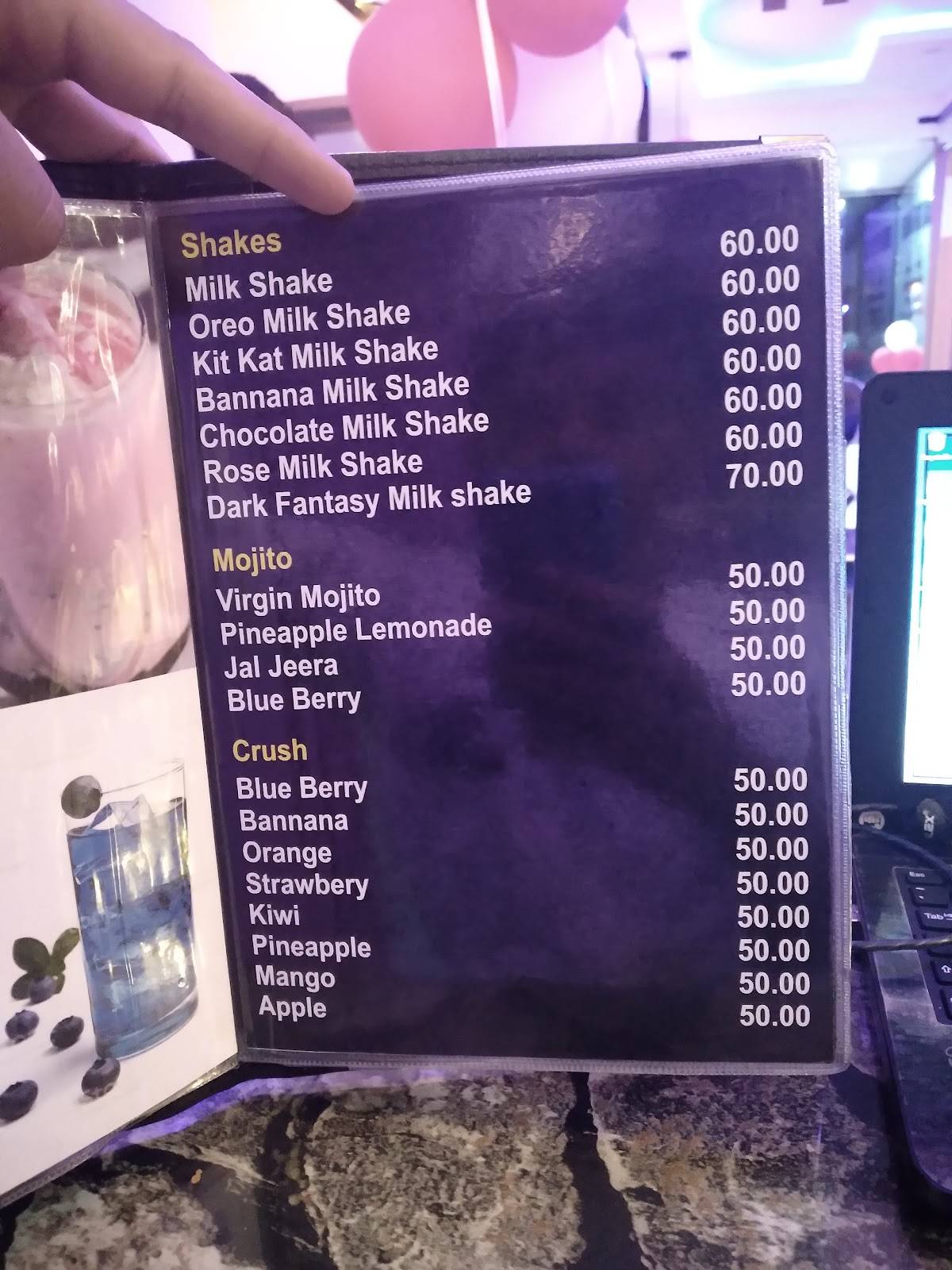 Hunsur cafe menu