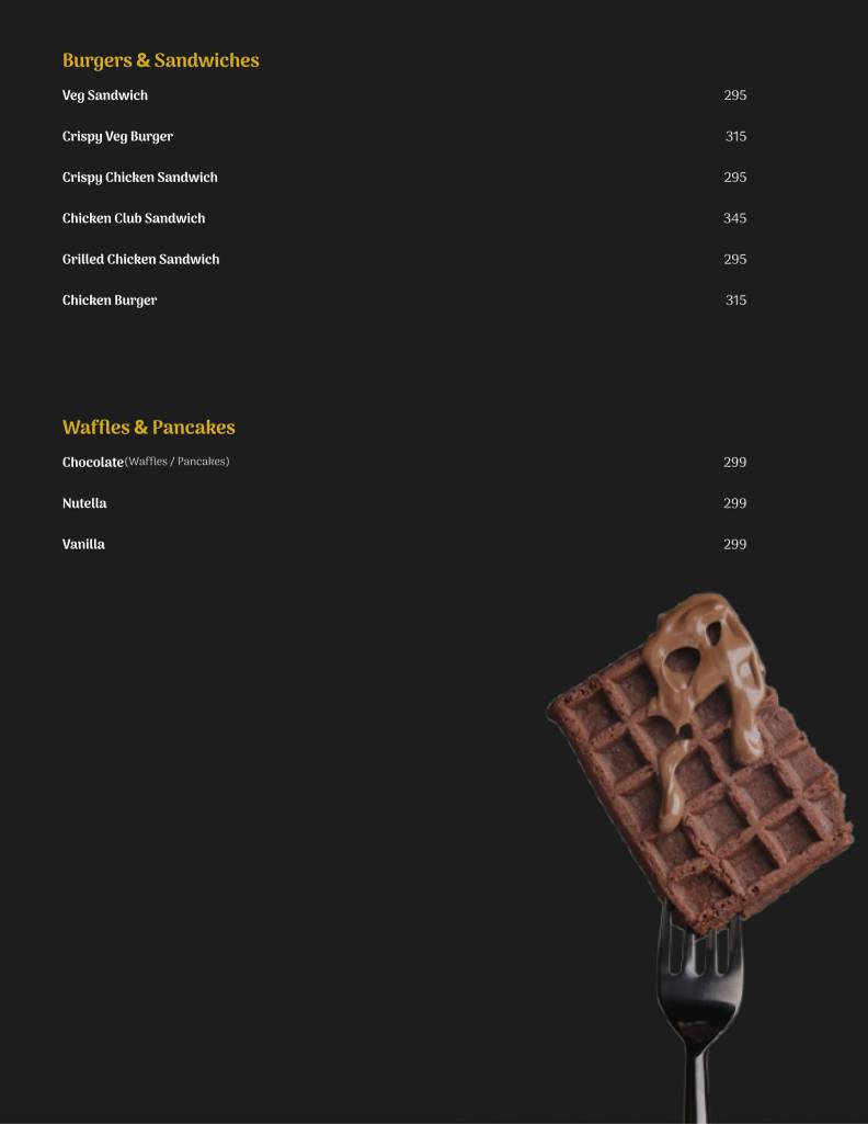 Syla Terrace Kitchen & Bar menu