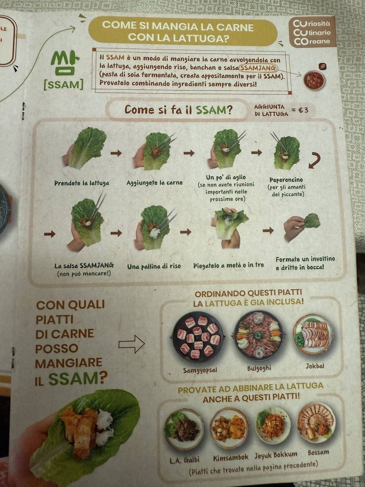 Menu di IGIO Ristorante Coreano Roma 