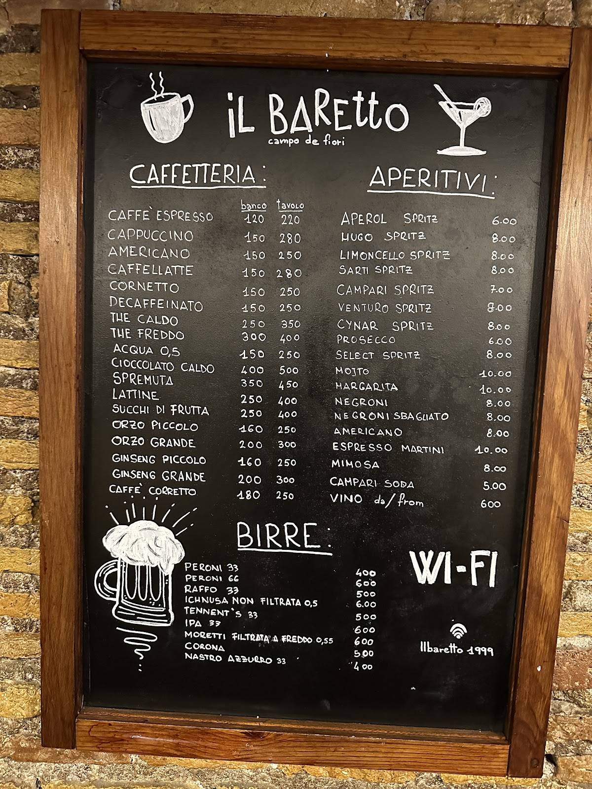 Menu di Il Baretto 