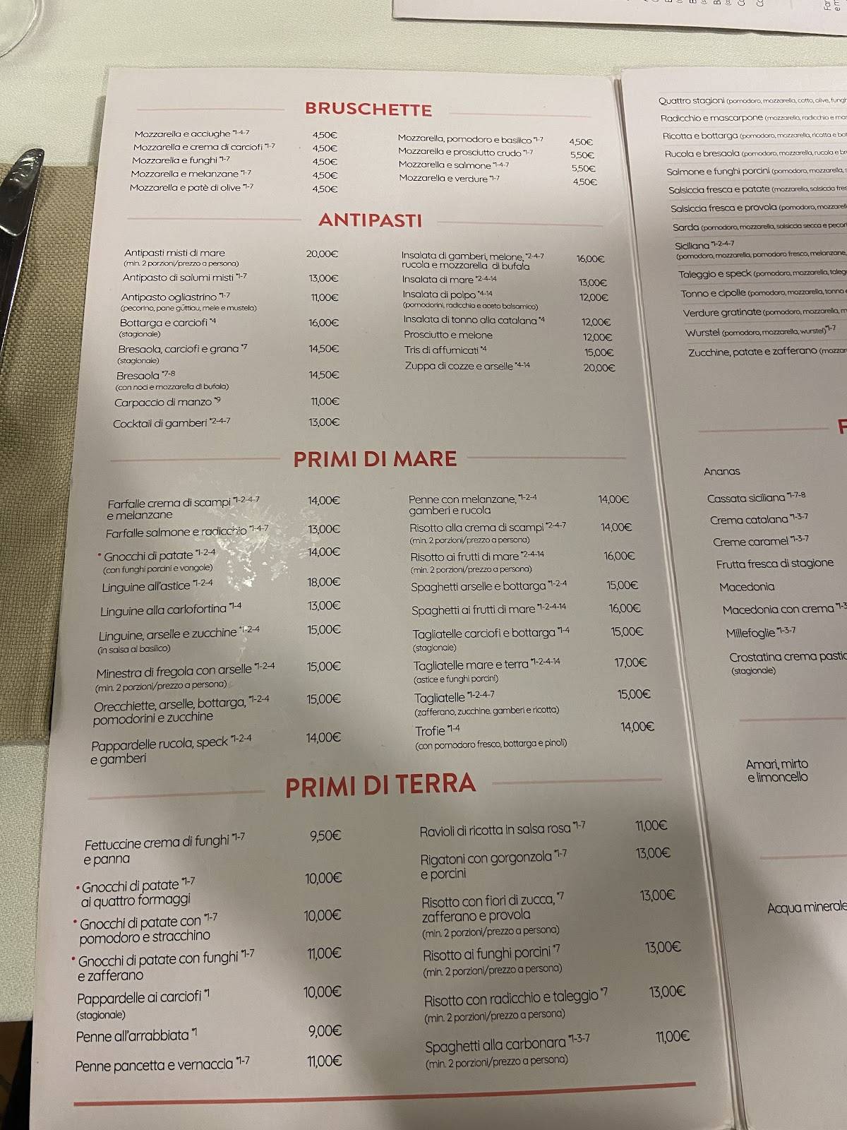 Menu di Il Pepe Rosa 