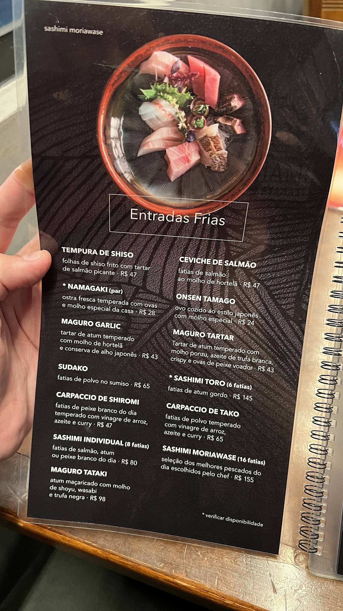 Imai Izakaya cardápio