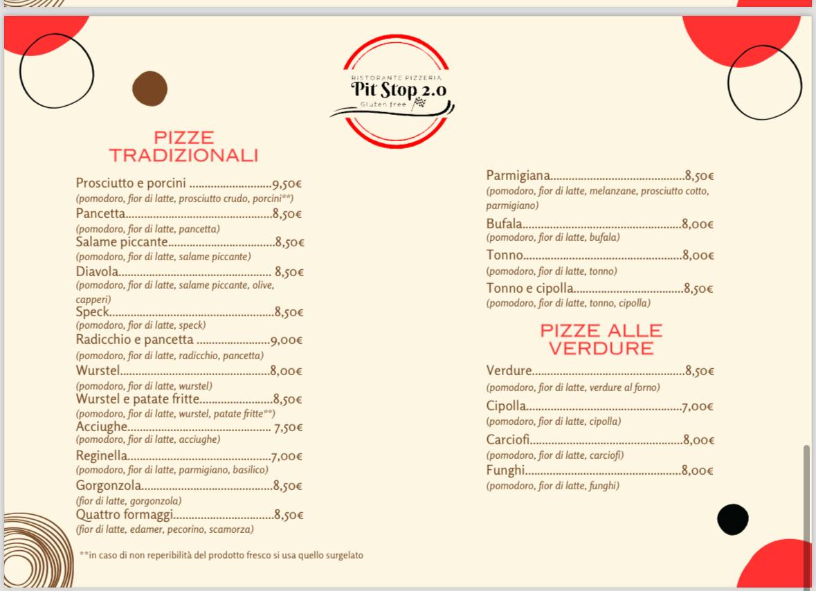 Menu di Pit Stop 2.0 