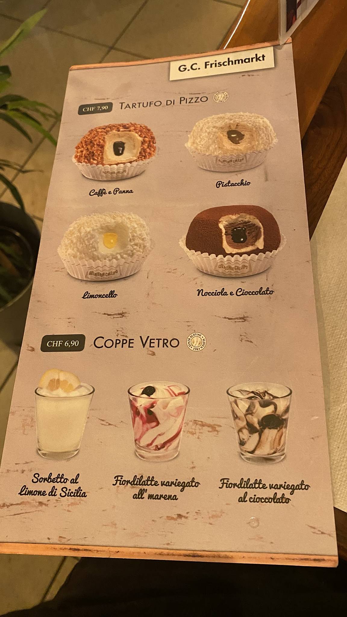 Menu di Incontro Pizza 