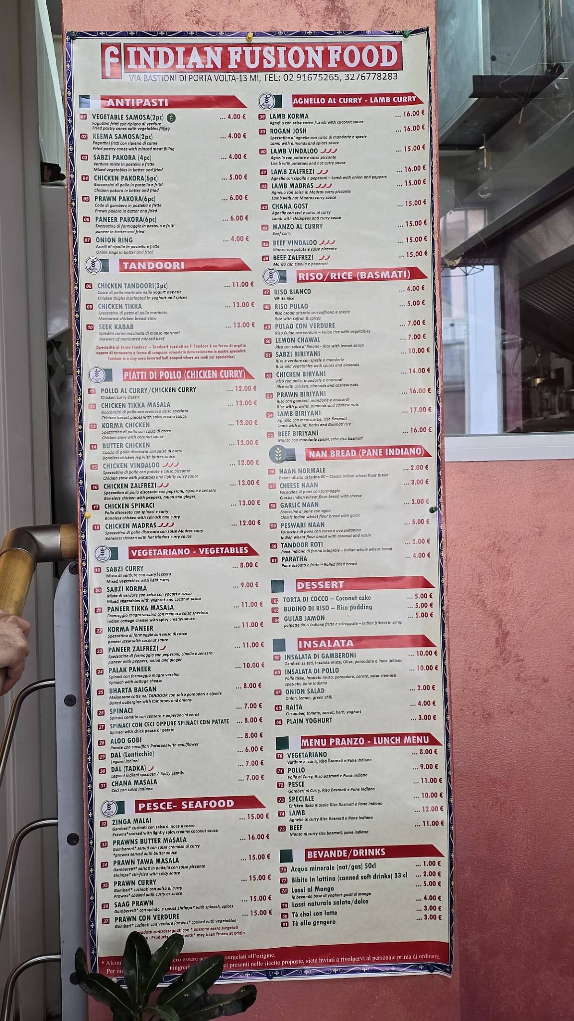 Menu di Indian Fusion Food 