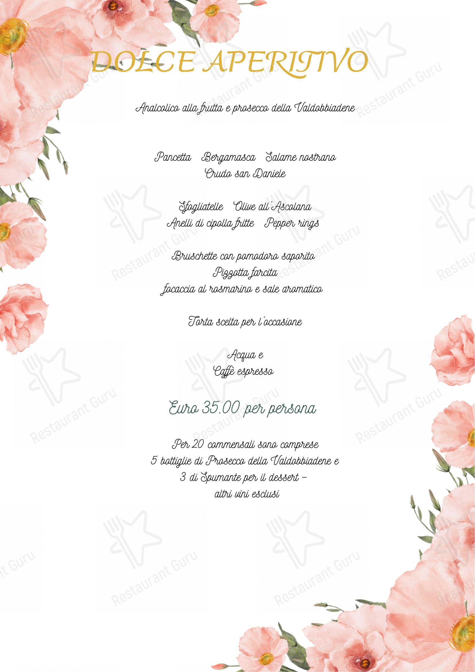 菜单 per Ristorante Isola Zio Bruno in Albino