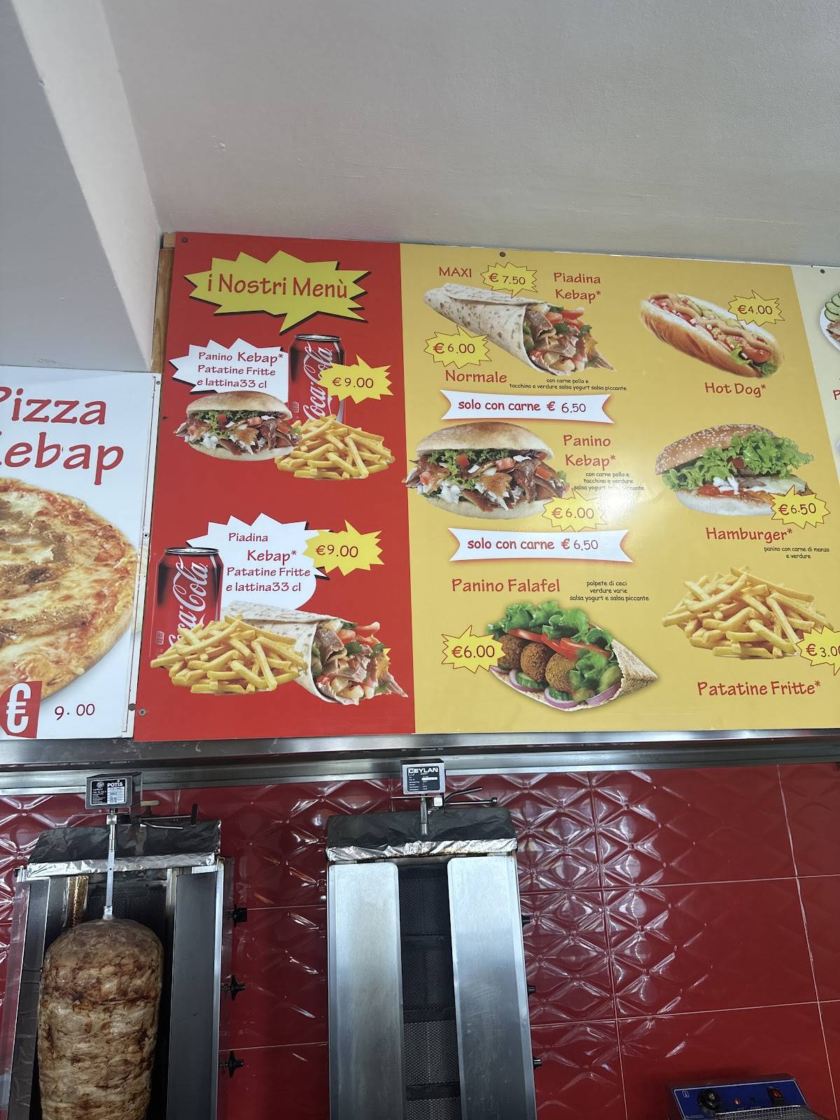 Menu di Istanbul Kebab 