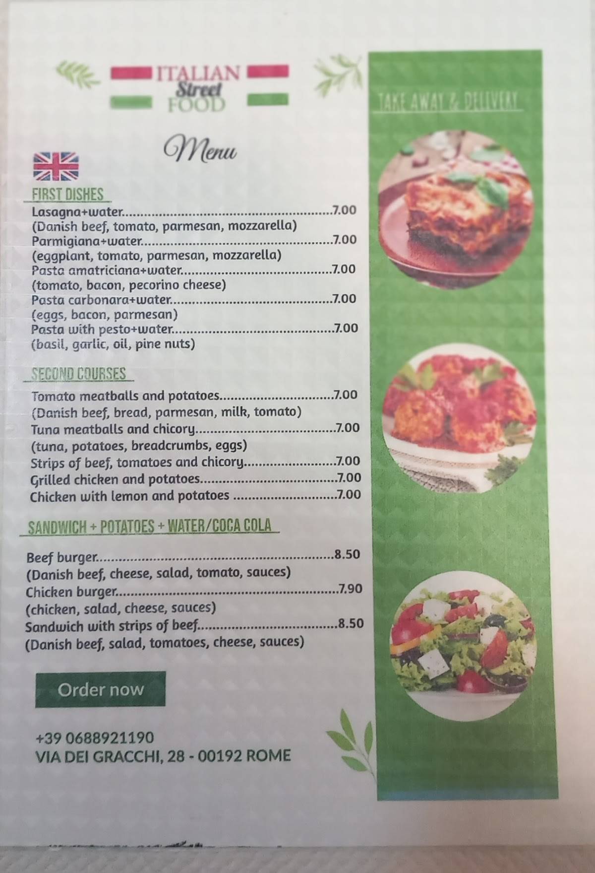 Menu di Italian Street Food 