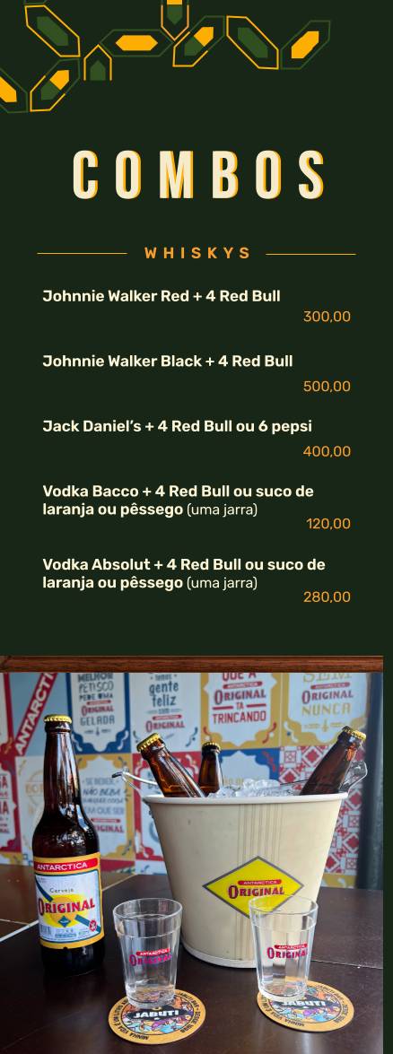 Jabuti Bar cardápio