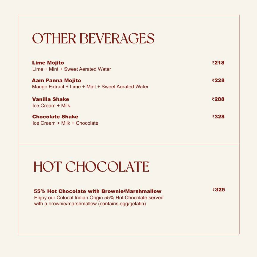 Roastery Coffee House C Scheme menu