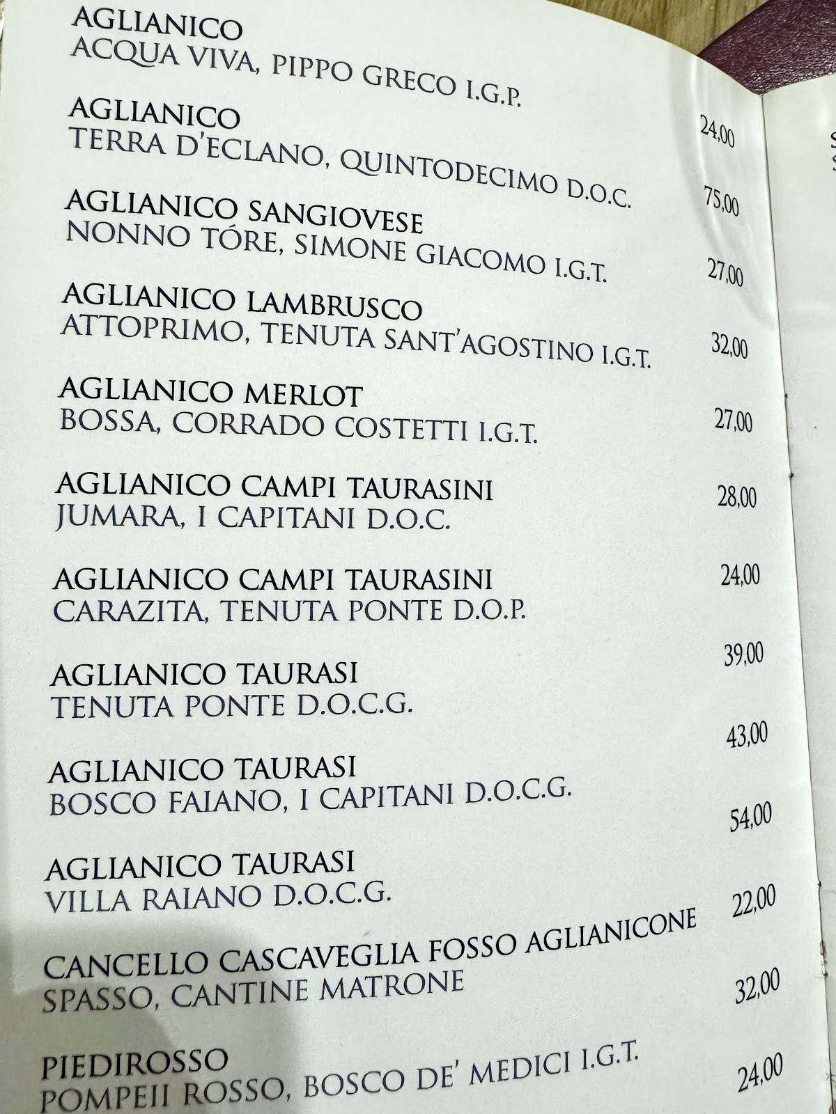 Menu di Januarius 
