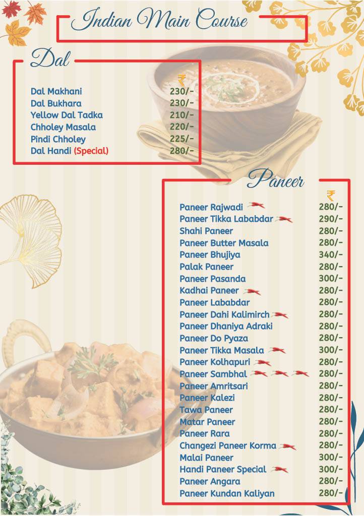Jingalala Sweets & Restaurant menu