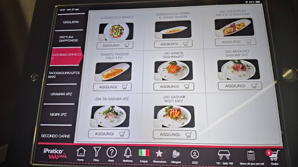 Menu di Jinjà Prati 
